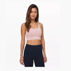 Lululemon Energy Long Line Smokey Blush Sports Bra size 6